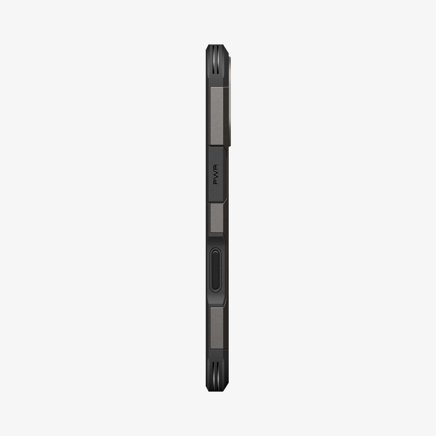 ACS09985 - iPhone 17 Case Tough Armor T AI (MagFit) in gunmetal showing the side