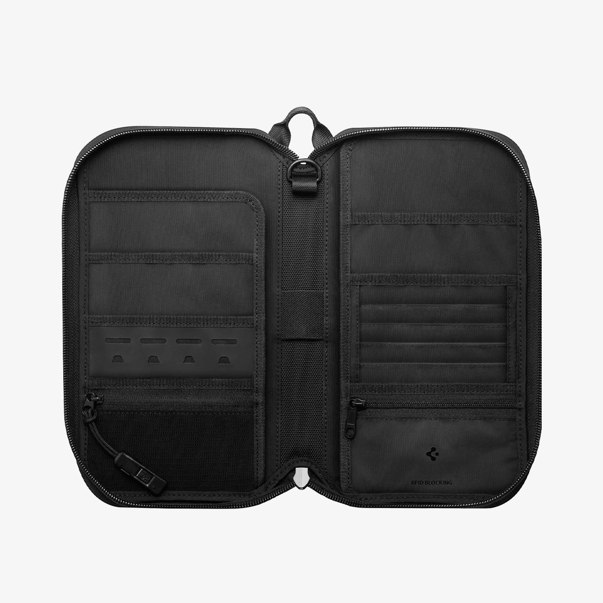 AFA07574 - Klasden Passport Organizer KD500 in Black showing the inner