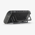 ACS10206 - Nintendo Switch 2 Case Nano Pop in Black Sesame showing the back, top and partial side while layers of the stand detached from each other