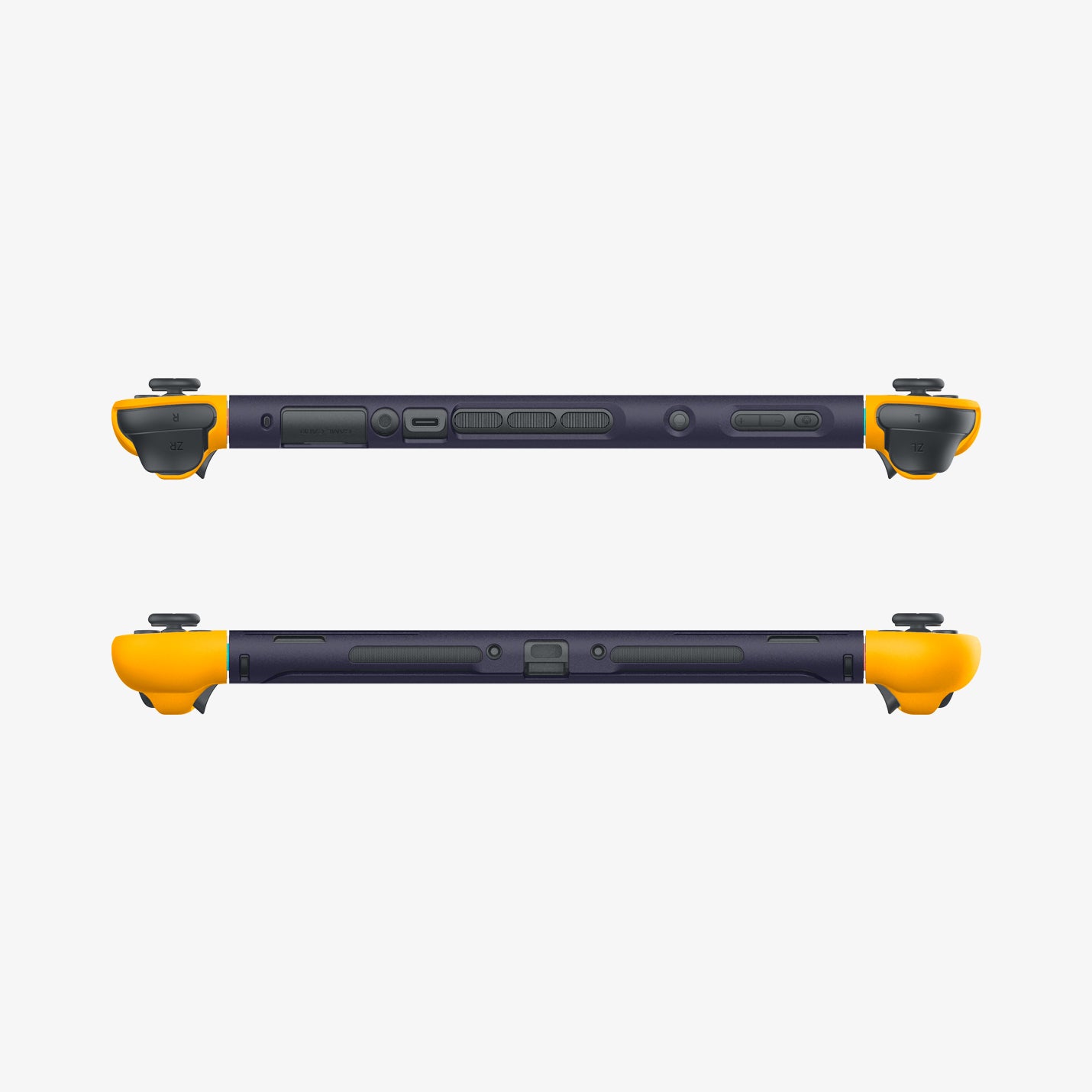 ACS10205 - Nintendo Switch 2 Case Nano Pop in Blueberry Navy showing the top and bottom