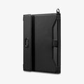 AFA08852 - Passport Holder AirTag in Black showing the back and partial side