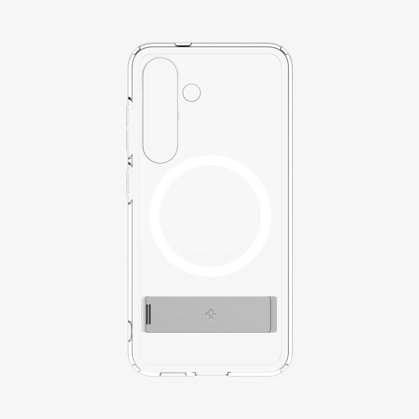 ACS08984 - Galaxy S25 Plus Case Ultra Hybrid S in Clear White showing the front without a phone in case