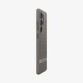 ACS09055 - Galaxy S25 Ultra Case Parallax (MagFit) in Ash Gray showing the partial back and side