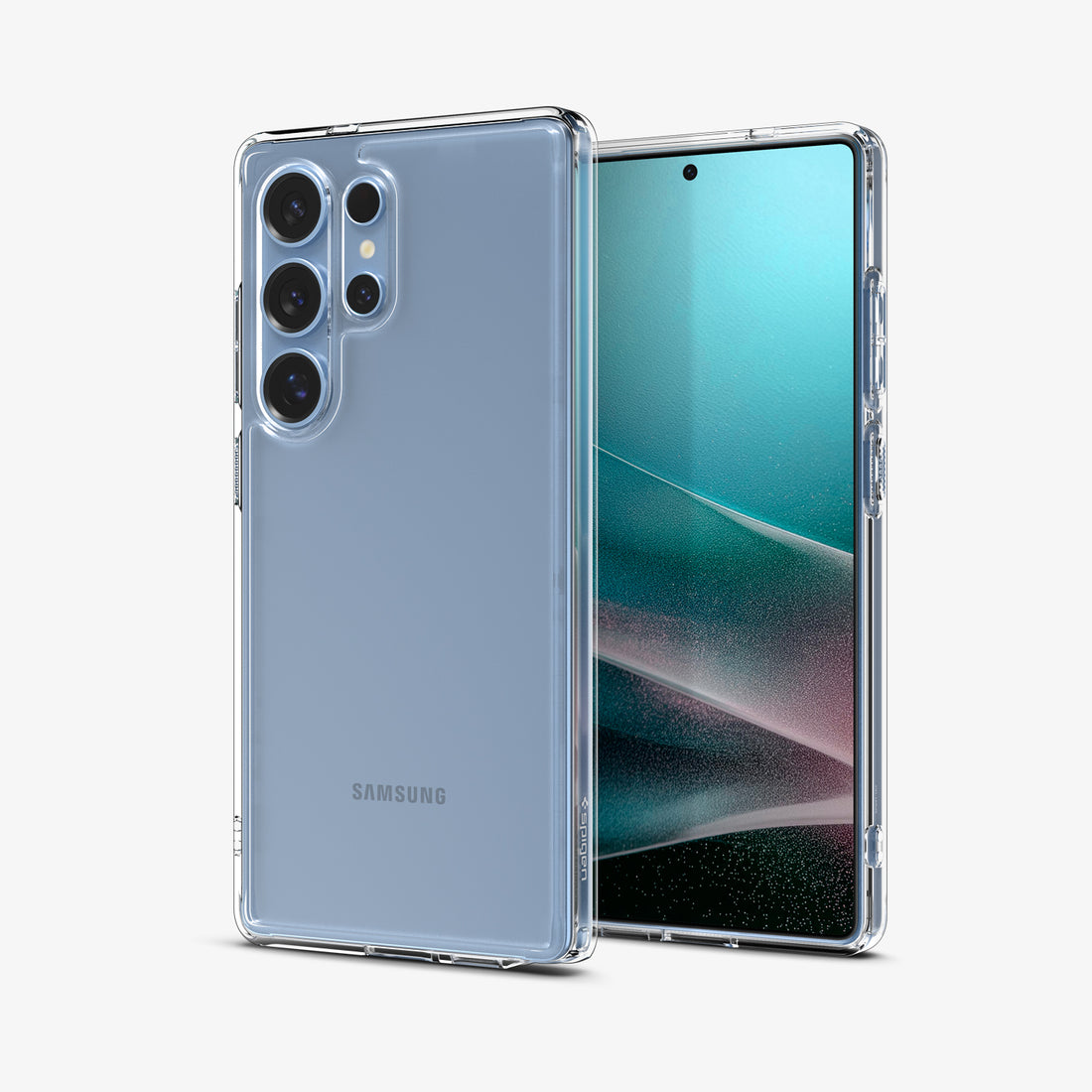 ACS08961 - Galaxy S25 Ultra Case Ultra Hybrid in Crystal Clear showing the back