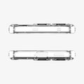 ACS08567 - Nothing Phone (3) Case Ultra Hybrid in Crystal Clear showing the top and bottom