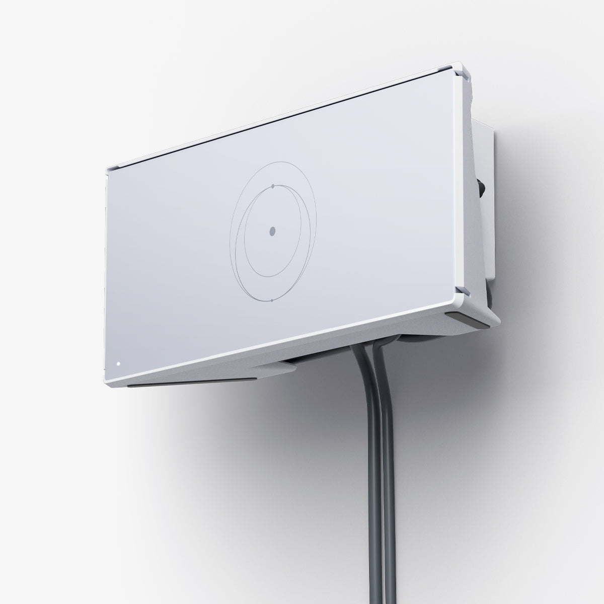 AMP09408 - Starlink Gen 3 Mount | STL310 in White showing the front, partial side and bottom