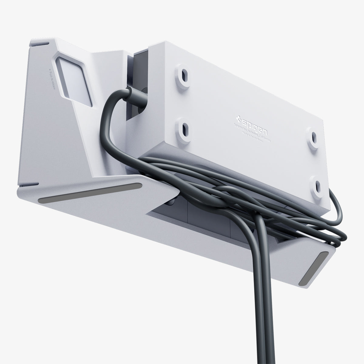 AMP09408 - Starlink Gen 3 Mount | STL310 in White showing the back, side and bottom