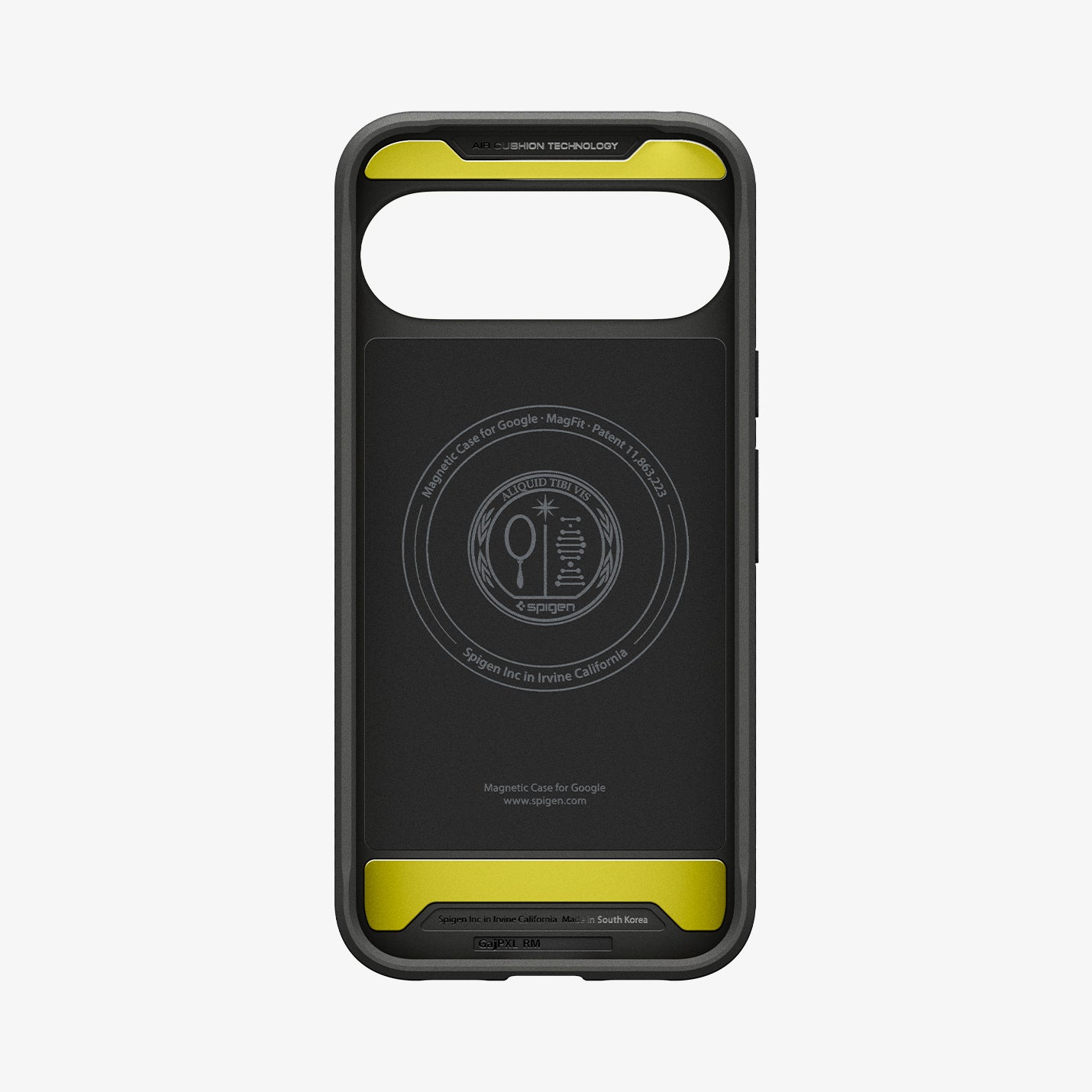 ACS09721 - Pixel 10 Pro XL Case Rugged Armor (MagFit) in black showing the inside of case