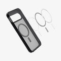 ACS09726 - Pixel 10 Pro XL Case Ultra Hybrid Metal Ring (MagFit) in frost black showing the inside with magnet ring layers