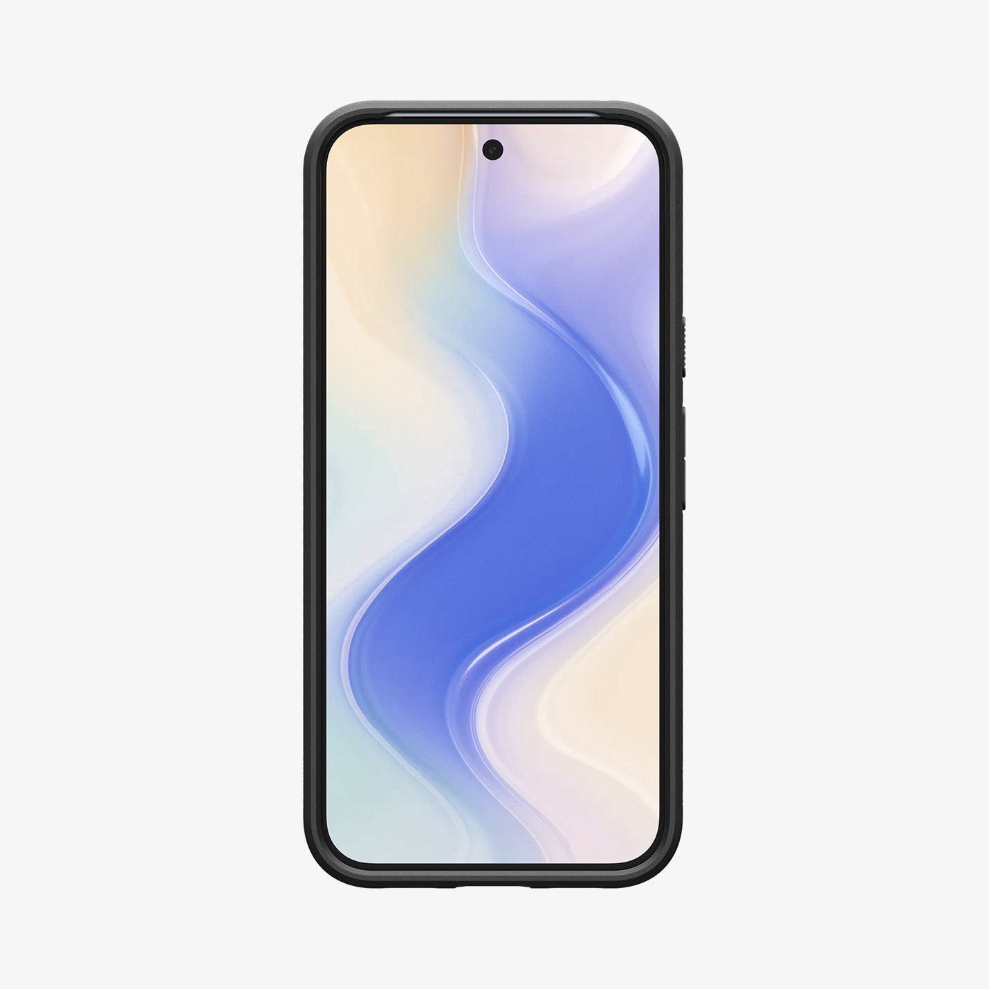 ACS09714 - Pixel 10 / Pixel 10 Pro Case Liquid Air in matte black showing the front