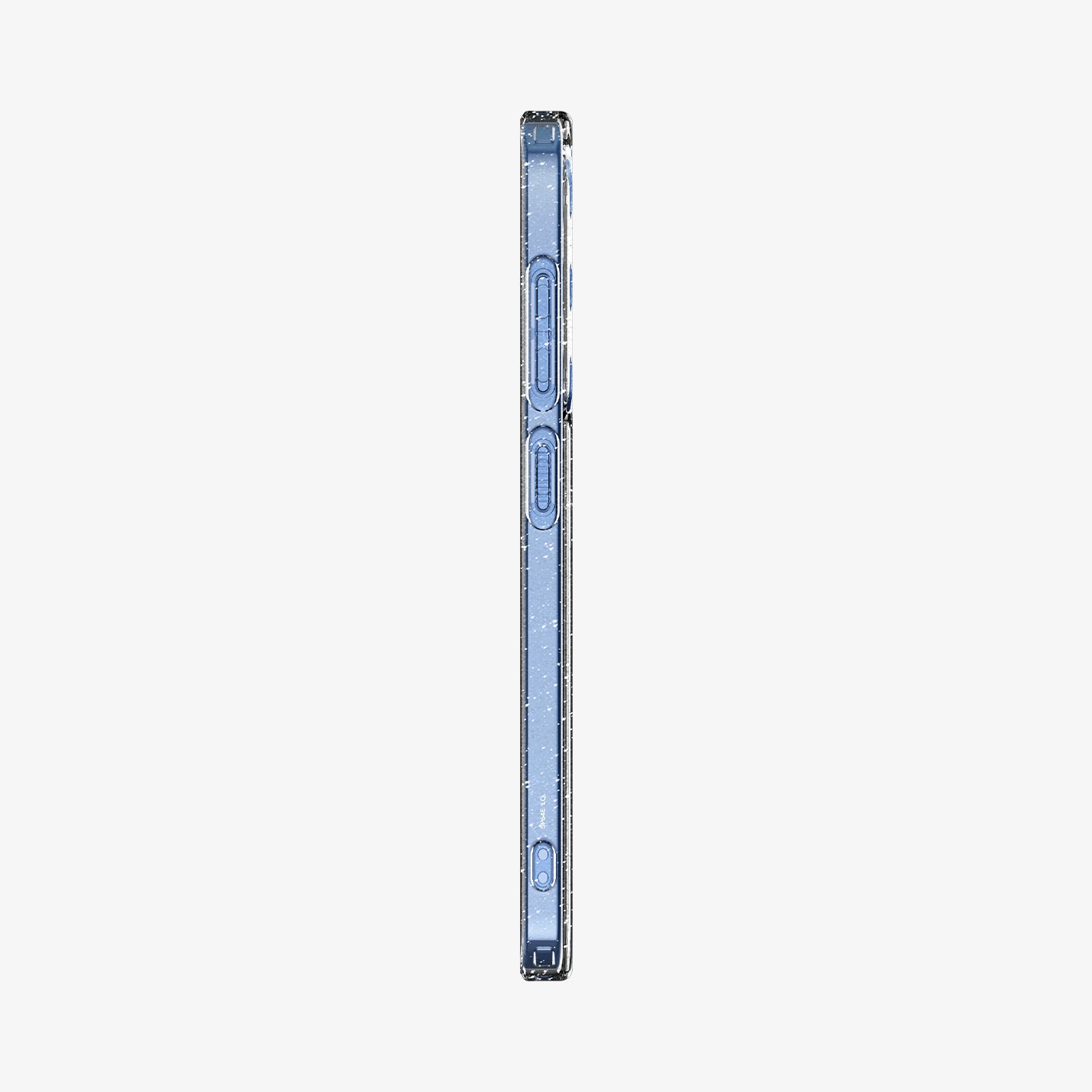 ACS08976 - Galaxy S25 Plus Case in Crystal Quartz showing the side