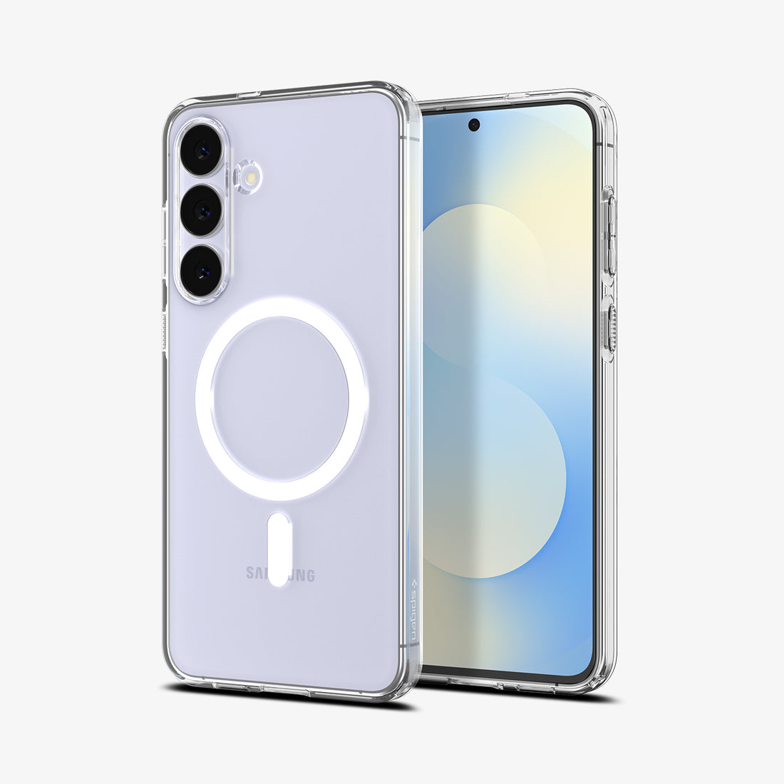 ACS10024 - Galaxy S25 FE Crystal Flex (MagFit) Case in crystal clear showing the back