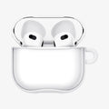ACS08643 - AirPods 4 Pro / AirPods 4 Ultra Hybrid in Jet White showing the front, half open