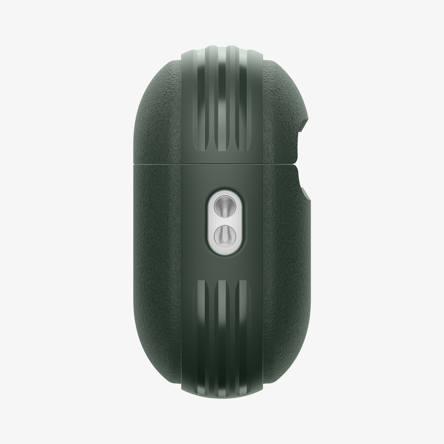 ACS09827 - AirPods Pro 3 Spigen Vault in Midnight Green showing the side
