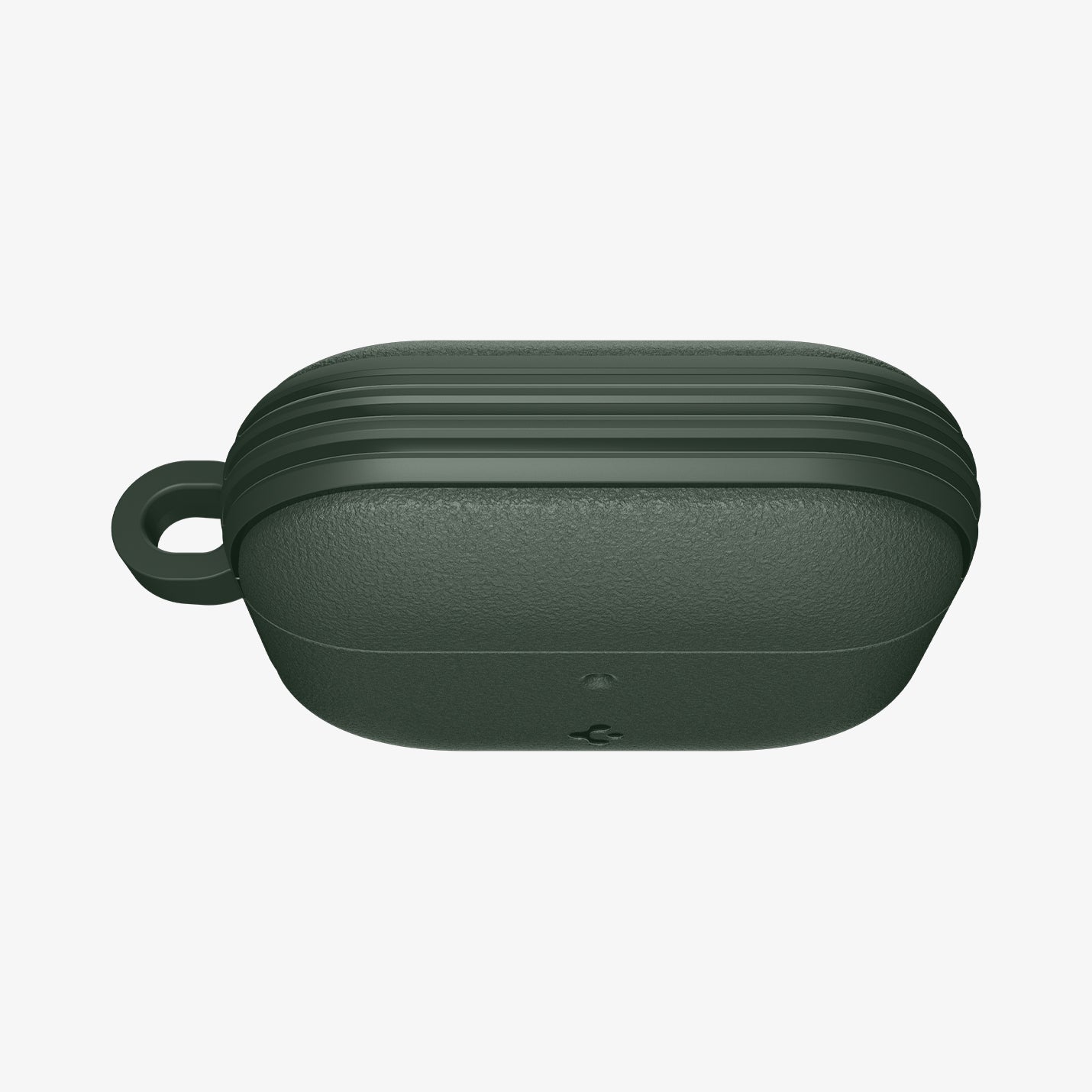 ACS09827 - AirPods Pro 3 Spigen Vault in Midnight Green showing top of the case