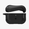 ACS09833 - AirPods Pro 3 Core Armor showing the top of case bending and hovering above bottom of case
