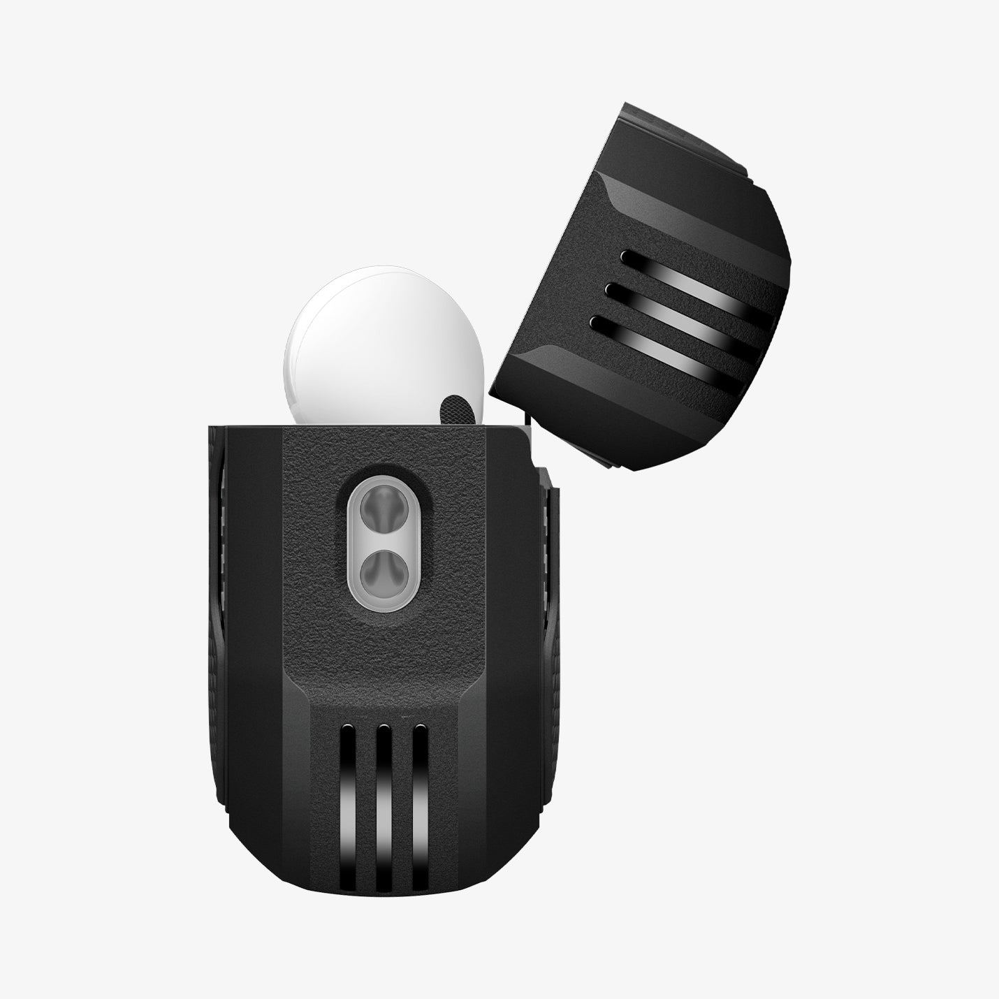 ACS09833 - AirPods Pro 3 Core Armor showing the side with top open and AirPods inside