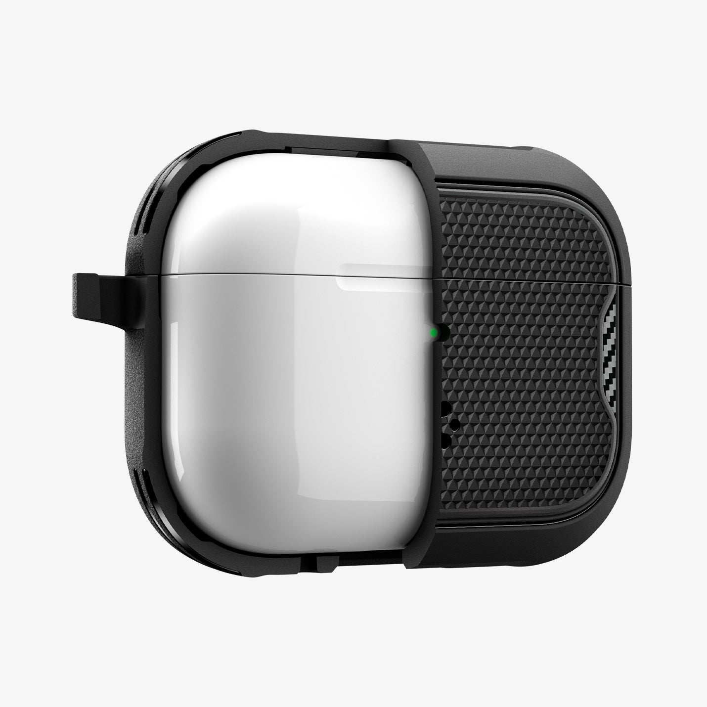 ACS09833 - AirPods Pro 3 Core Armor showing the front with case half cut open