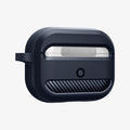 ASD01442 - AirPods Pro Rugged Armor in Charcoal Gray showing the the back and side