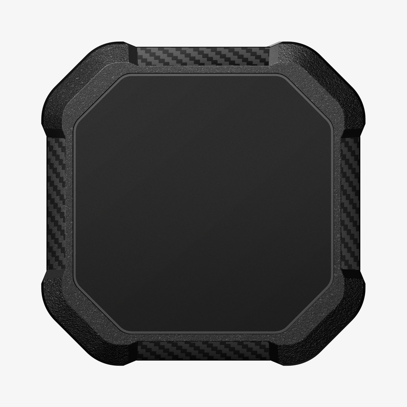 ACS09781 - 1 Pack Apple AirTag Tough Armor IP in Black showing the back