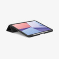 ACS07020 - iPad Pro 11-inch Case Urban Fit in Black showing the front, partial side with a folded front cover propped up behind as a stand