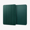 ACS07759 - iPad Pro 11-inch (2024) Case Urban Fit in Midnight Green showing the front, partial side and partial front and side