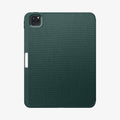 ACS07759 - iPad Pro 11-inch (2024) Case Urban Fit in Midnight Green showing the back