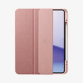 ACS07011 - iPad Pro 12.9-inch Case Urban Fit in Rose Gold showing the front, partially open with stylus pen