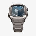 ACS07660 - Apple Watch (45mm) Case Metal Armor Pro in Gunmetal showing the front, and partial side