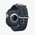 ACS07383 - Apple Watch (49mm) Rugged Armor in Abyss Green showing the back, partial inner side and bottom