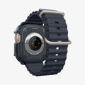 ACS07385 - Apple Watch (49mm) Rugged Armor in Dark Gray showing the back, partial inner side and bottom