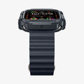 ACS07385 - Apple Watch (49mm) Rugged Armor in Dark Gray showing the front and side