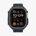 ACS07385 - Apple Watch (49mm) Rugged Armor in Dark Gray showing the front and partial side