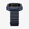 ACS07382 - Apple Watch (49mm) Rugged Armor in Navy Blue showing the front and partial side