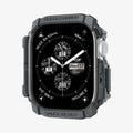 ACS08598 - Apple Watch 10 (46mm) Case Rugged Armor in Dark Gray showing the front, partial side