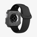 ACS08598 - Apple Watch 10 (46mm) Case Rugged Armor in Dark Gray showing the back, partial sides, inner and bottom