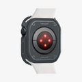 ACS07380 - Apple Watch (45mm) Rugged Armor in Dark Gray showing the back and partial sides zoomed in