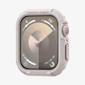 ACS07379 - Apple Watch (45mm) Rugged Armor in Dune Beige showing the front and partial side