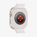 ACS07379 - Apple Watch (45mm) Rugged Armor in Dune Beige showing the back, partial sides zoomed in