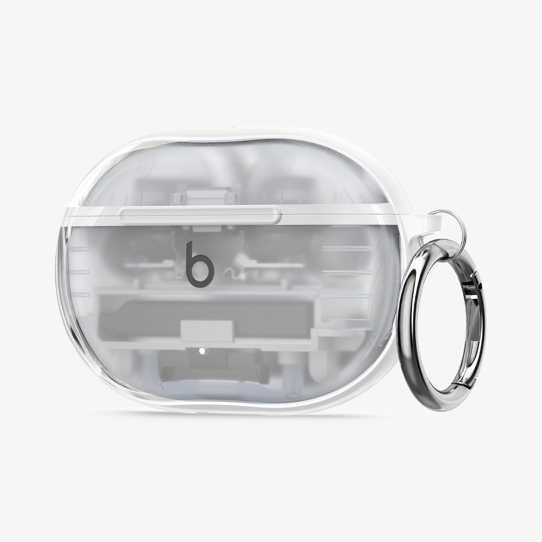 ACS06935 - Beats Studio Buds Case Ultra Hybrid in crystal clear showing the front