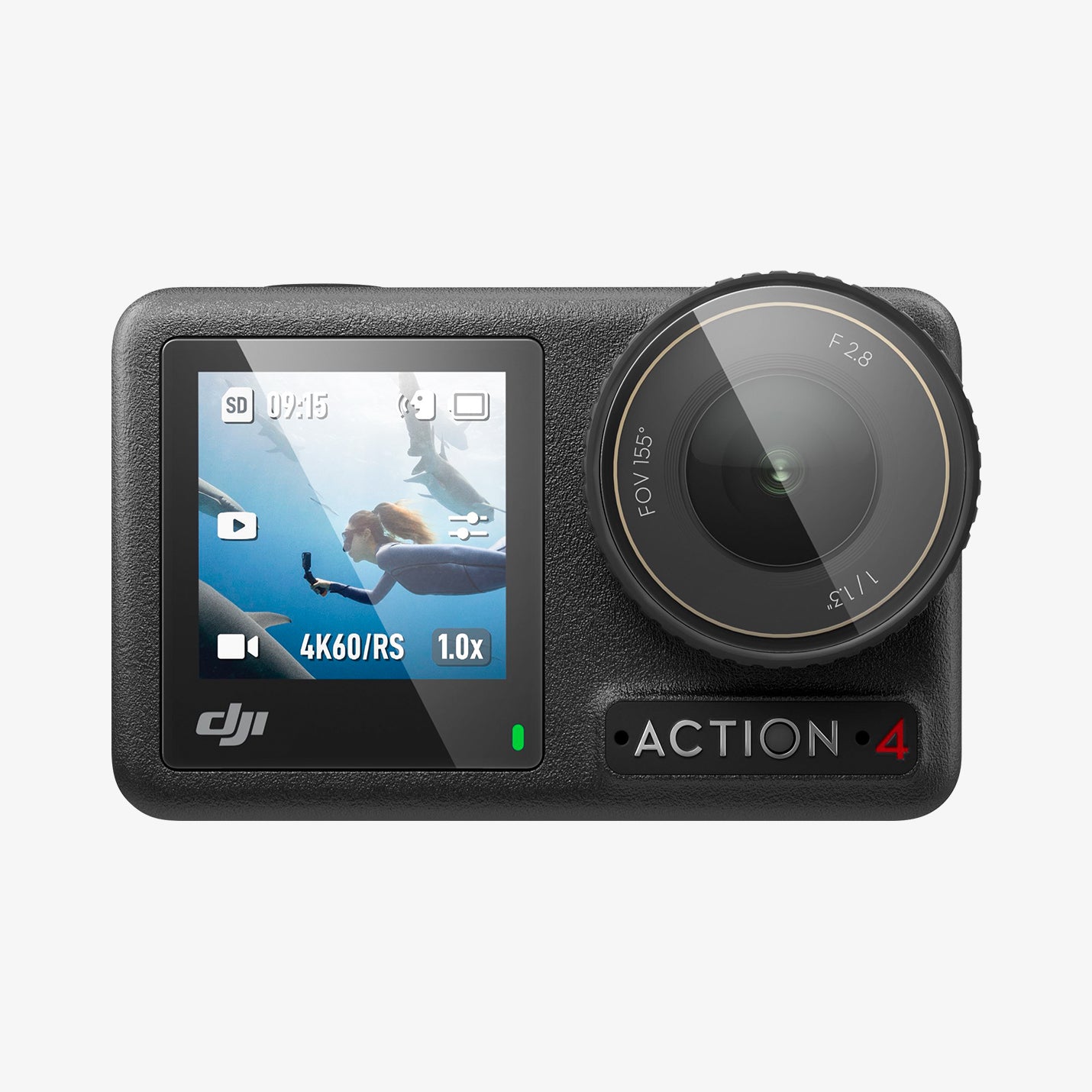 AGL07445 - DJI Osmo Action 4 Screen Protector EZ FIT GLAS.tR showing the front with screen on