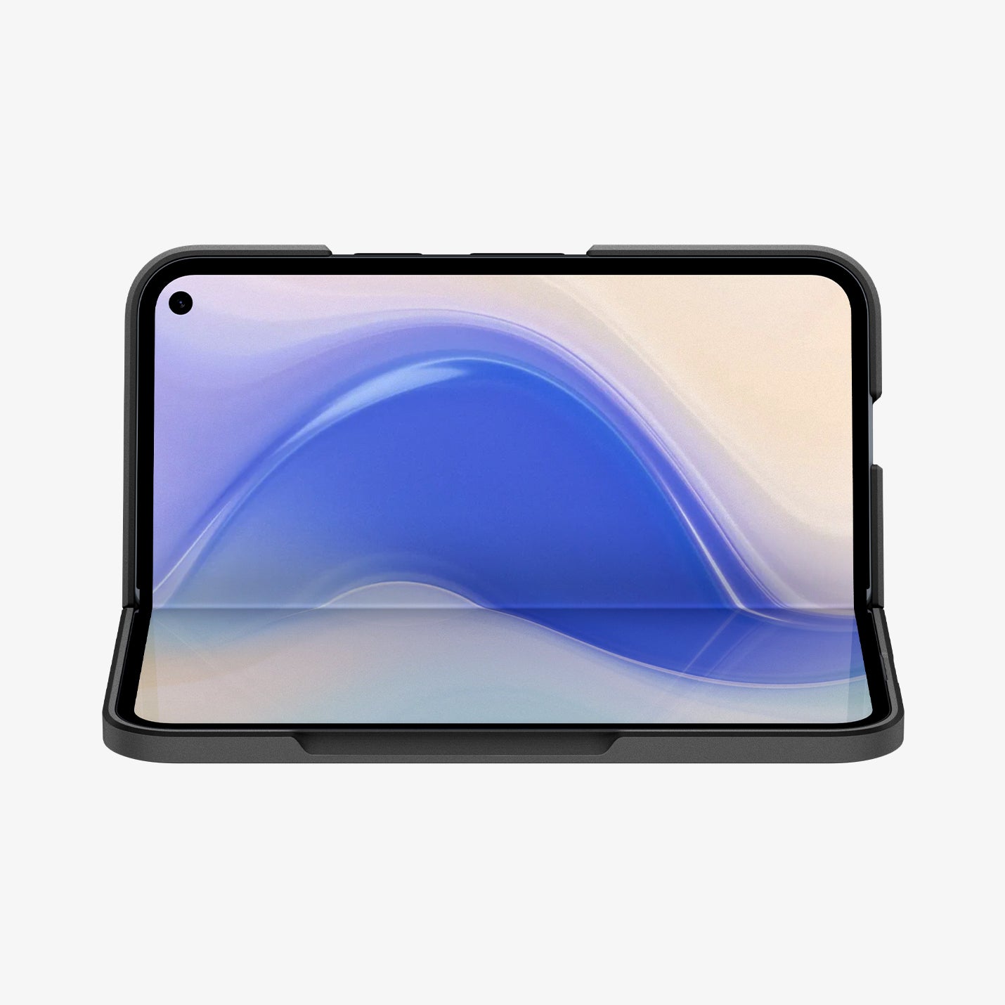 ACS09741 - Pixel 10 Pro Fold Case Slim Armor Pro (MagFit) in black showing the front with device half open
