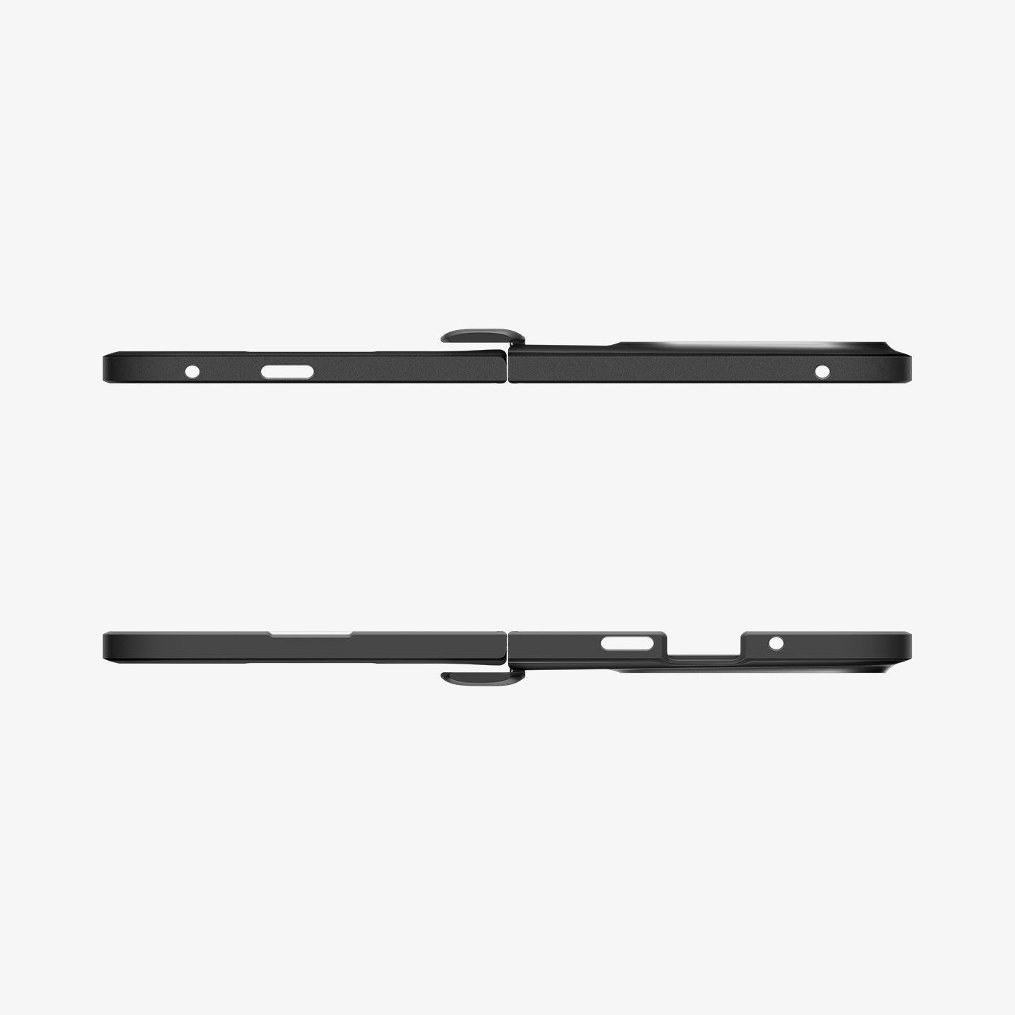 ACS09741 - Pixel 10 Pro Fold Case Slim Armor Pro (MagFit) in black showing the top and bottom
