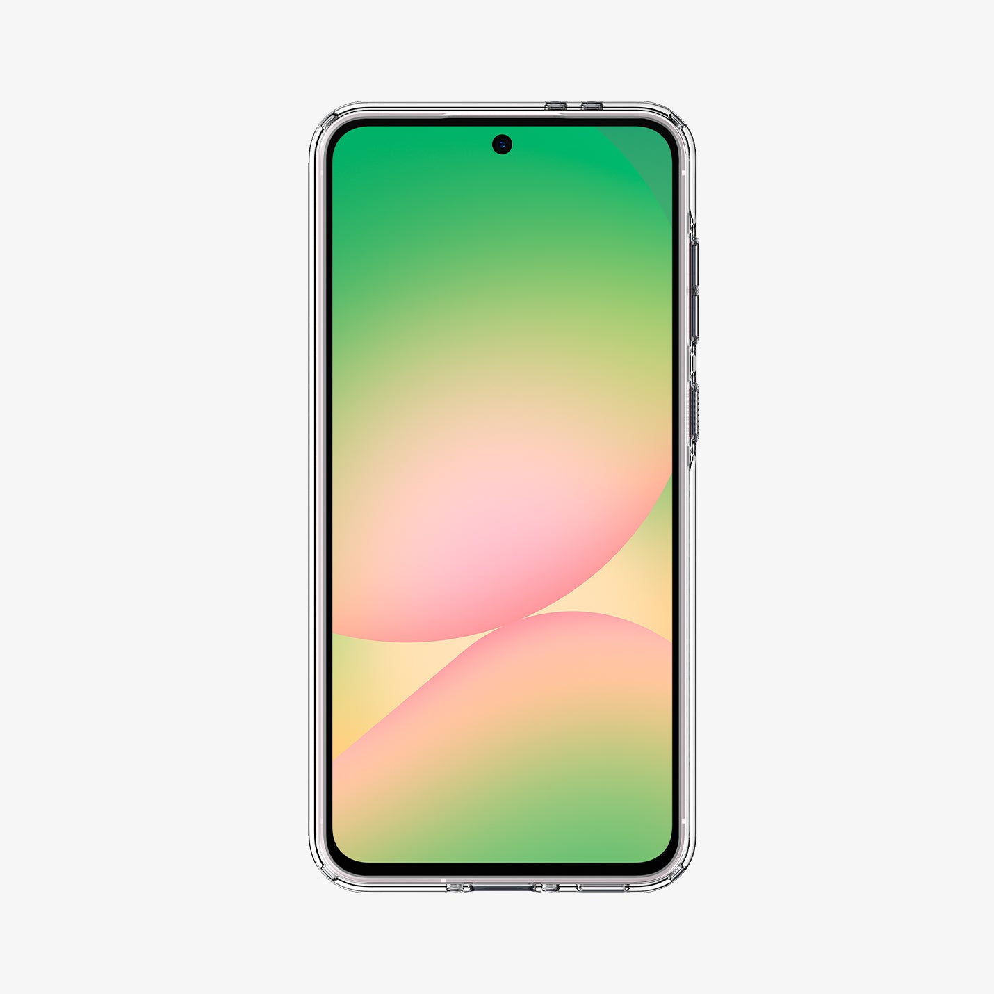 ACS09296 - Galaxy A56 5G Case Liquid Crystal in Crystal Clear showing the front
