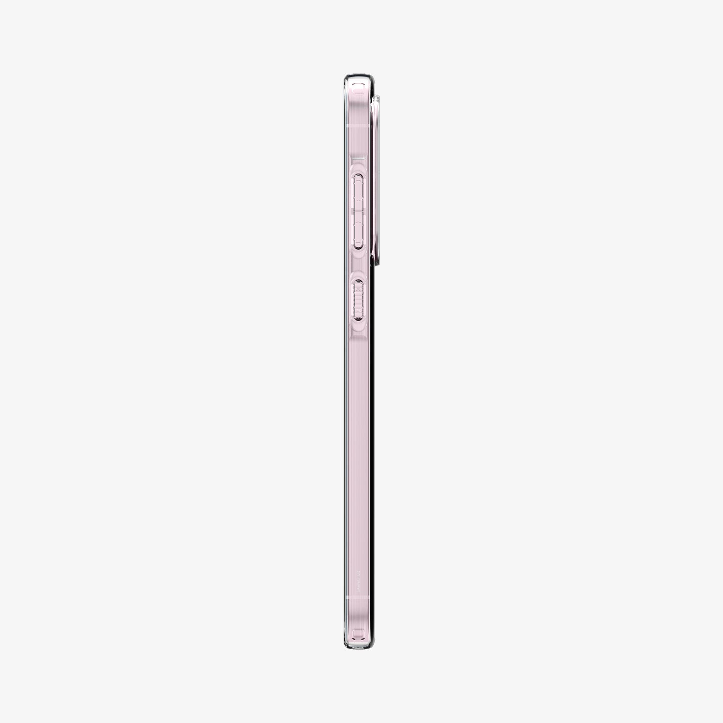 ACS09296 - Galaxy A56 5G Case Liquid Crystal in Crystal Clear showing the side