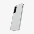 ACS09296 - Galaxy A56 5G Case Liquid Crystal in Crystal Clear showing the back, partial side and bottom