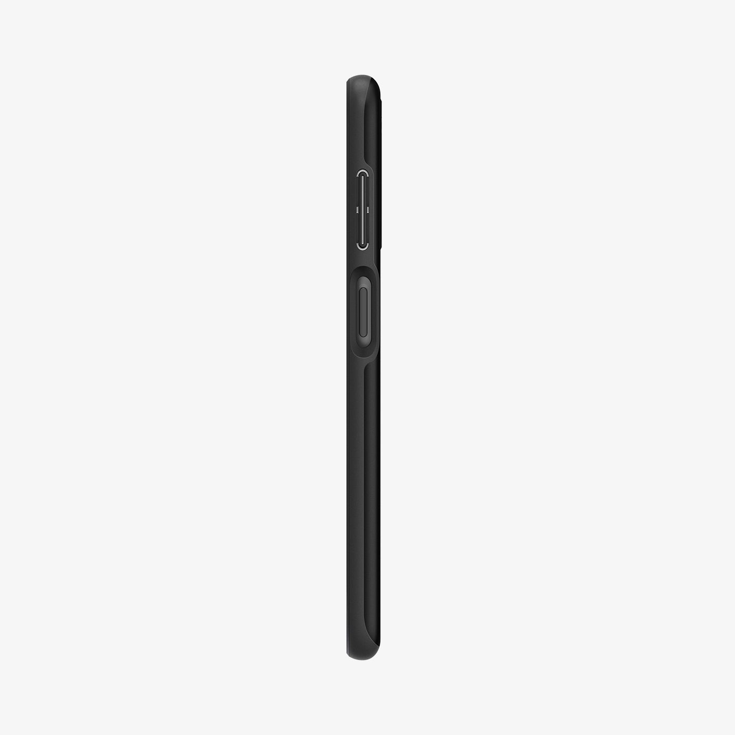 ACS04314 - Galaxy A13 Case Thin Fit in Black showing the side with side buttons