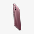 ACS05849 - Galaxy A14 5G (NA) Case Liquid Crystal in Crystal Clear showing the side, partial back and bottom