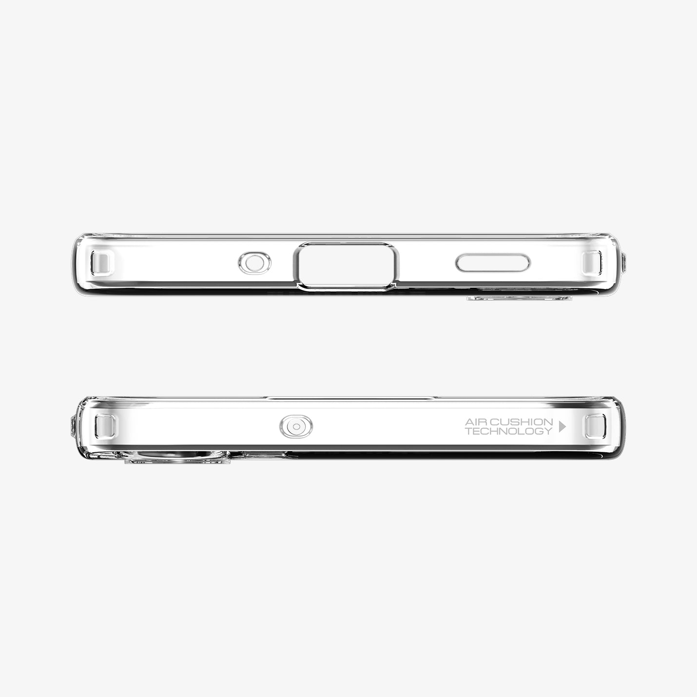 ACS08893 - Galaxy A16 Case Crystal Flex in Crystal Clear showing the top and bottom