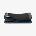 ACS08891 - Galaxy A16 5G Case Rugged Armor in Matte Black showing the back, partially lifted, hovering above the device